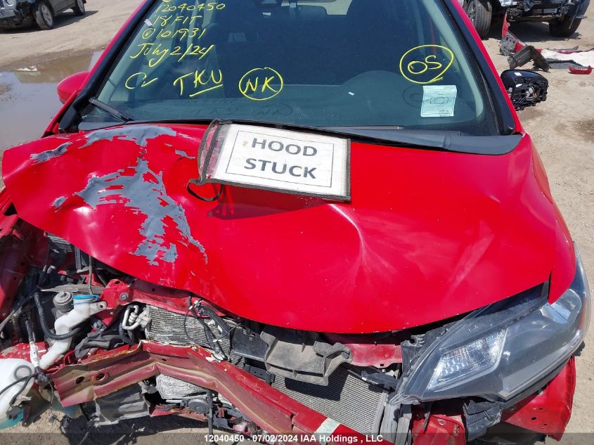 2018 Honda Fit VIN: 3HGGK5H73JM101931 Lot: 12040450