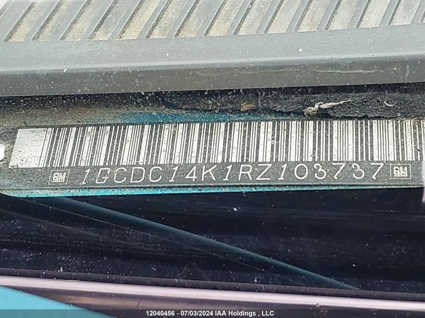 1994 Chevrolet Gmt-400 C1500 VIN: 1GCDC14K1RZ103737 Lot: 12040456