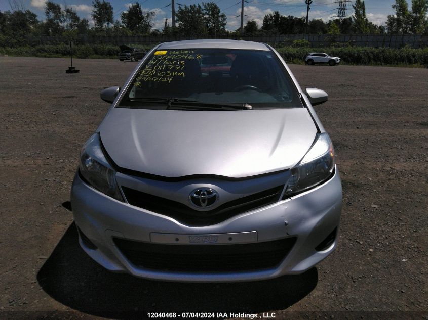 2014 Toyota Yaris VIN: VNKKTUD3XEA011771 Lot: 12040468