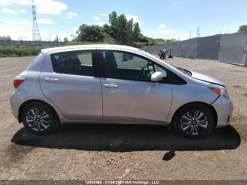 2014 Toyota Yaris VIN: VNKKTUD3XEA011771 Lot: 12040468