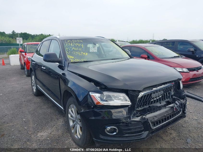 2015 Audi Q5 Premium Plus VIN: WA1LFCFP9FA039278 Lot: 12040474