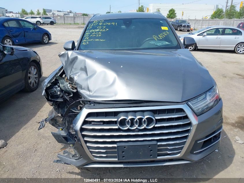 2017 Audi Q7 3.0T Premium VIN: WA1LAAF7XHD007427 Lot: 12040491