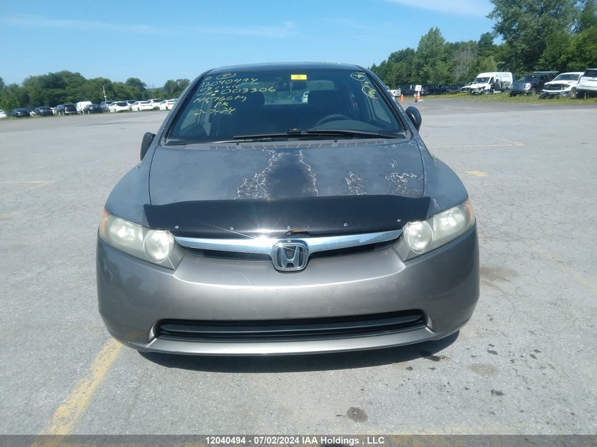 2007 Honda Civic Dx VIN: 2HGFA16287H003306 Lot: 12040494