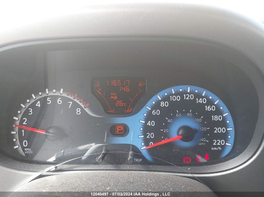 2011 Nissan Cube VIN: JN8AZ2KR7BT210943 Lot: 12040497