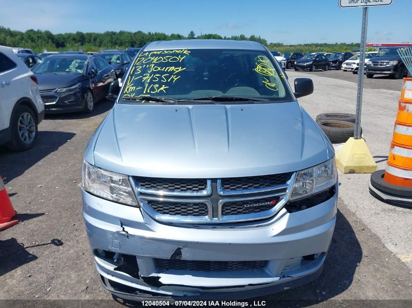 2013 Dodge Journey Se VIN: 3C4PDCAB3DT715514 Lot: 12040504