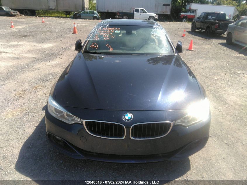 2015 BMW 428 Xi VIN: WBA3V9C59FP798974 Lot: 12040516