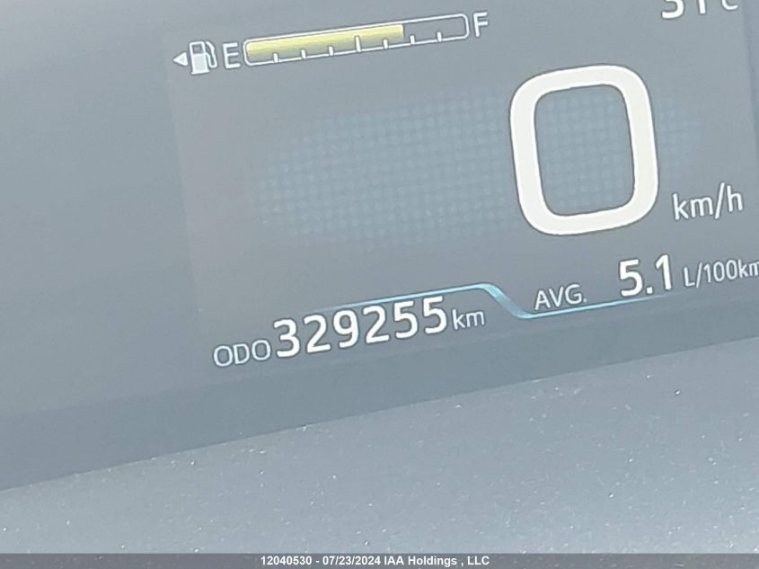 2019 Toyota Prius VIN: JTDKARFU1K3071388 Lot: 12040530