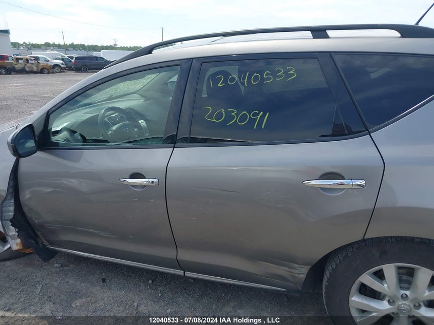 2012 Nissan Murano VIN: JN8AZ1MW6CW203091 Lot: 12040533