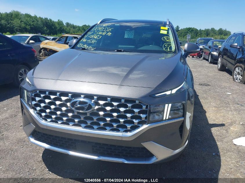 2022 Hyundai Santa Fe Luxury Plug-In Hybrid Awd VIN: KM8S7DA25NU033163 Lot: 12040556