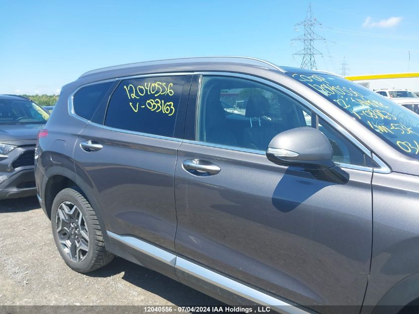 2022 Hyundai Santa Fe Luxury Plug-In Hybrid Awd VIN: KM8S7DA25NU033163 Lot: 12040556