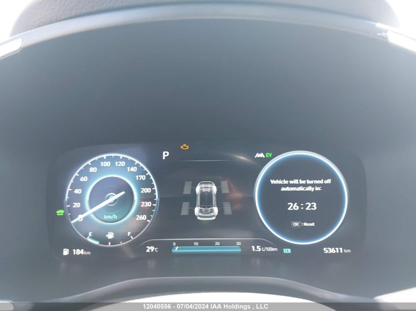 2022 Hyundai Santa Fe Luxury Plug-In Hybrid Awd VIN: KM8S7DA25NU033163 Lot: 12040556