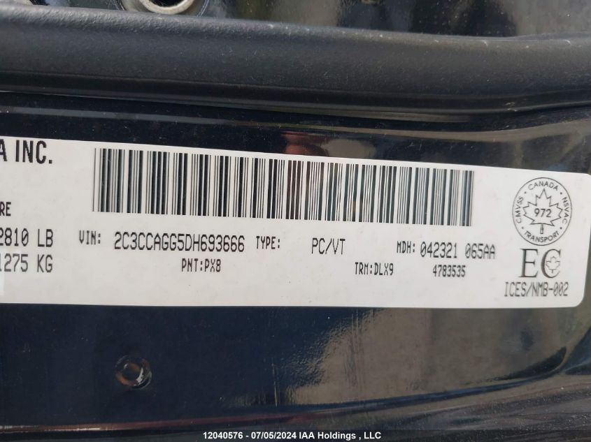 2013 Chrysler 300 S VIN: 2C3CCAGG5DH693666 Lot: 12040576