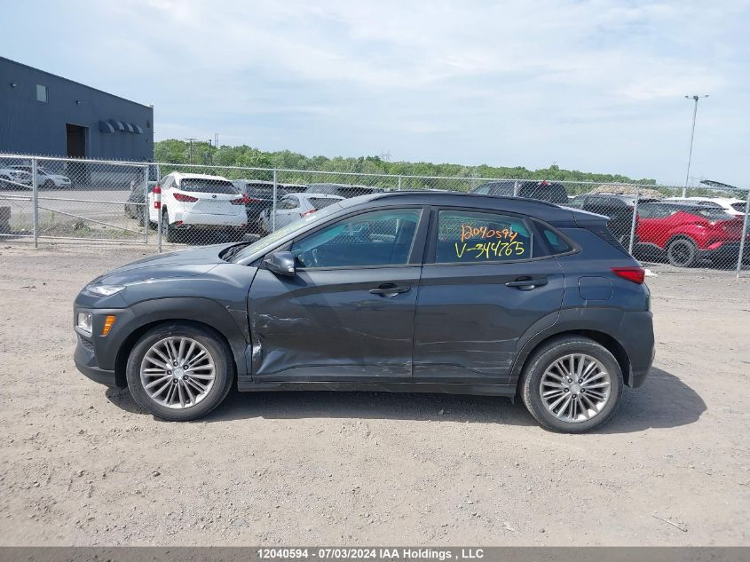 2019 Hyundai Kona 2.0L Preferred VIN: KM8K22AA2KU344765 Lot: 12040594