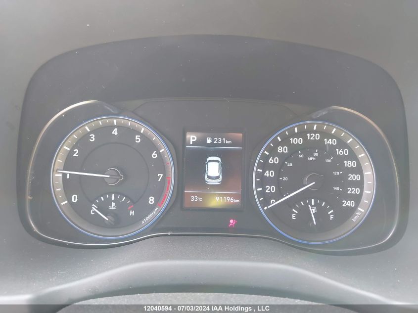 2019 Hyundai Kona 2.0L Preferred VIN: KM8K22AA2KU344765 Lot: 12040594