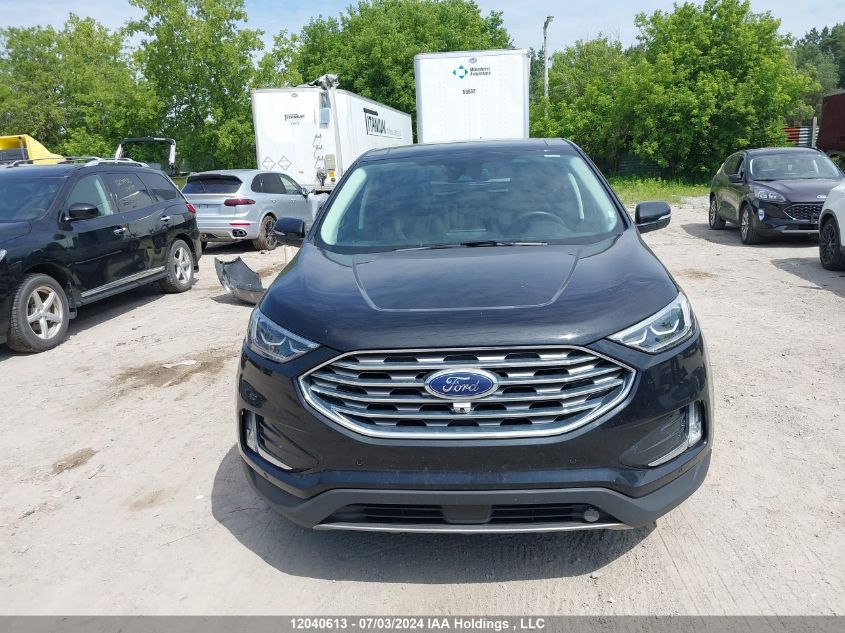 2022 Ford Edge Titanium VIN: 2FMPK4K96NBA62371 Lot: 12040613