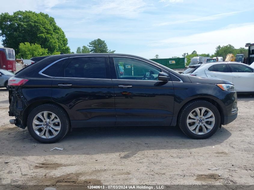2022 Ford Edge Titanium VIN: 2FMPK4K96NBA62371 Lot: 12040613