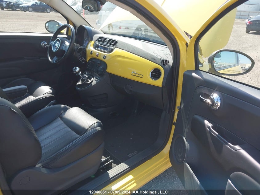 2013 Fiat 500 Lounge VIN: 3C3CFFCR5DT569125 Lot: 12040651
