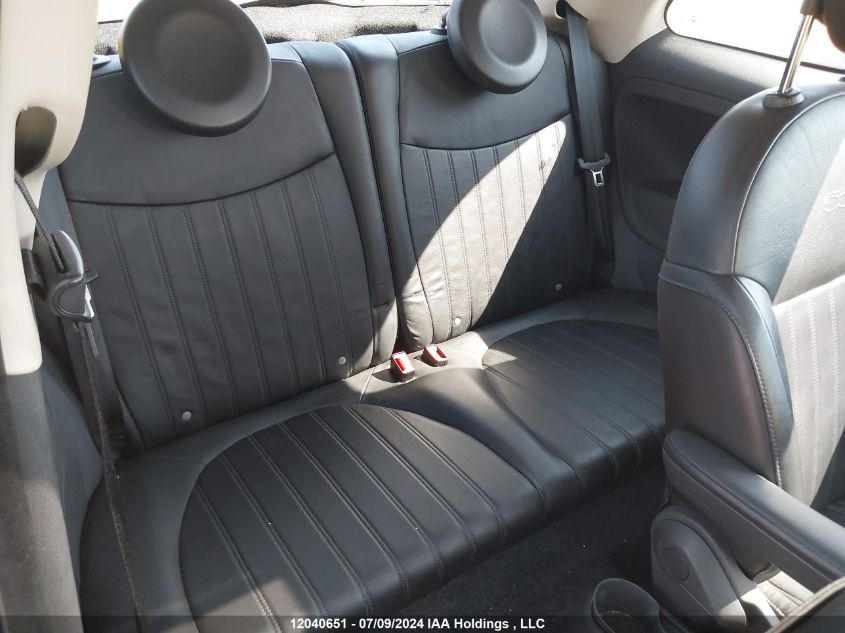 2013 Fiat 500 Lounge VIN: 3C3CFFCR5DT569125 Lot: 12040651