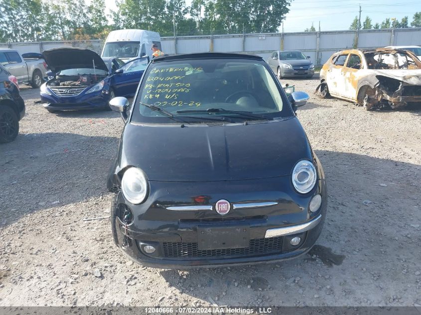 2013 Fiat 500 Lounge VIN: 3C3CFFER9DT569156 Lot: 12040666