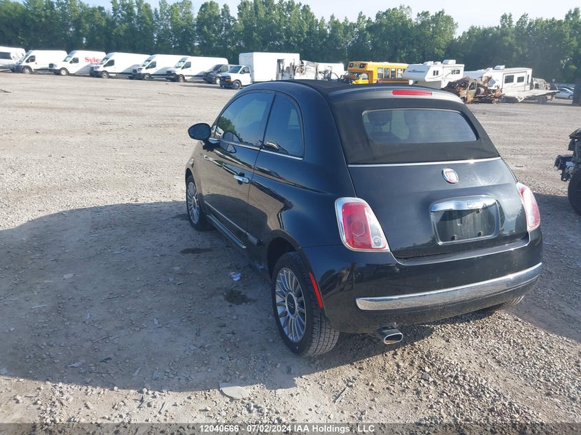 2013 Fiat 500 Lounge VIN: 3C3CFFER9DT569156 Lot: 12040666