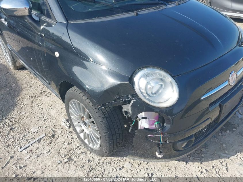 2013 Fiat 500 Lounge VIN: 3C3CFFER9DT569156 Lot: 12040666