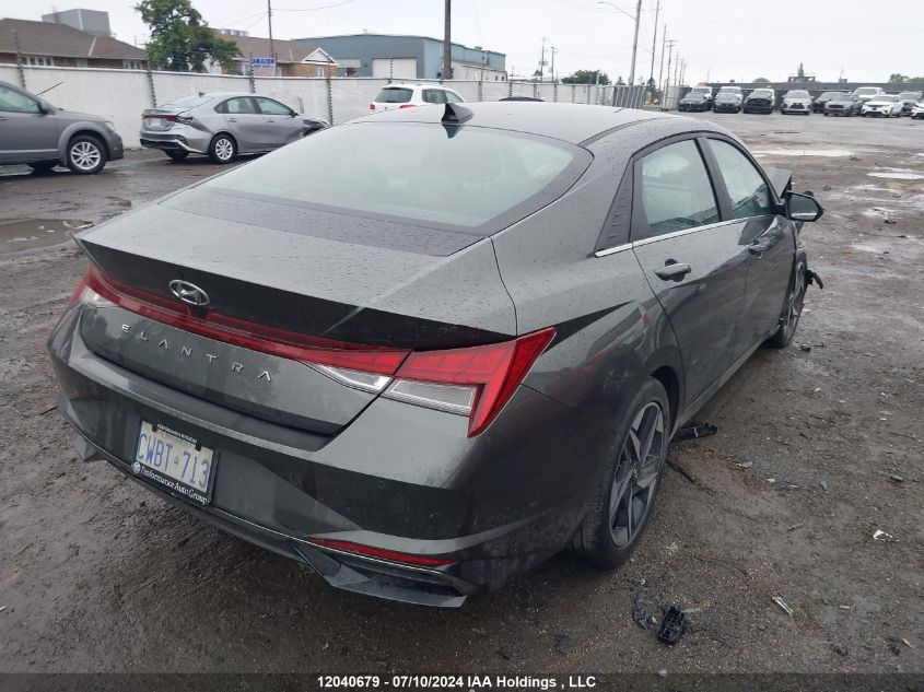 2022 Hyundai Elantra Sel VIN: KMHLN4AG5NU336854 Lot: 12040679