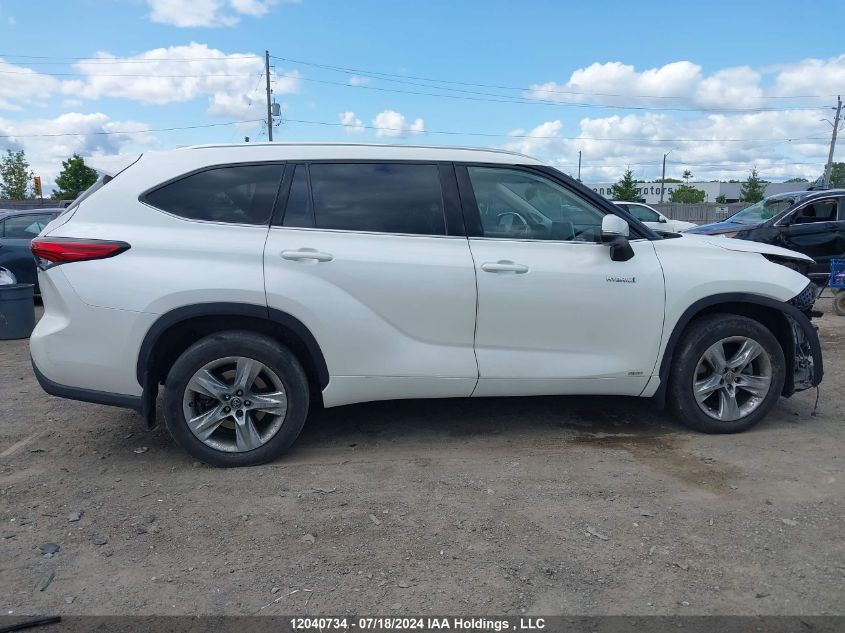 2021 Toyota Highlander Hybrid Hybrid VIN: 5TDEBRCH3MS024883 Lot: 12040734