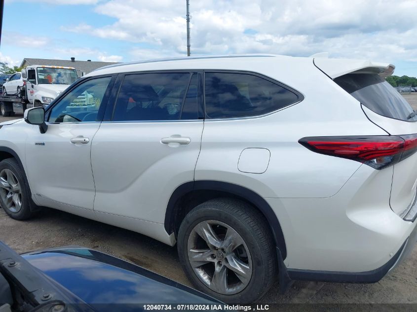 2021 Toyota Highlander Hybrid Hybrid VIN: 5TDEBRCH3MS024883 Lot: 12040734