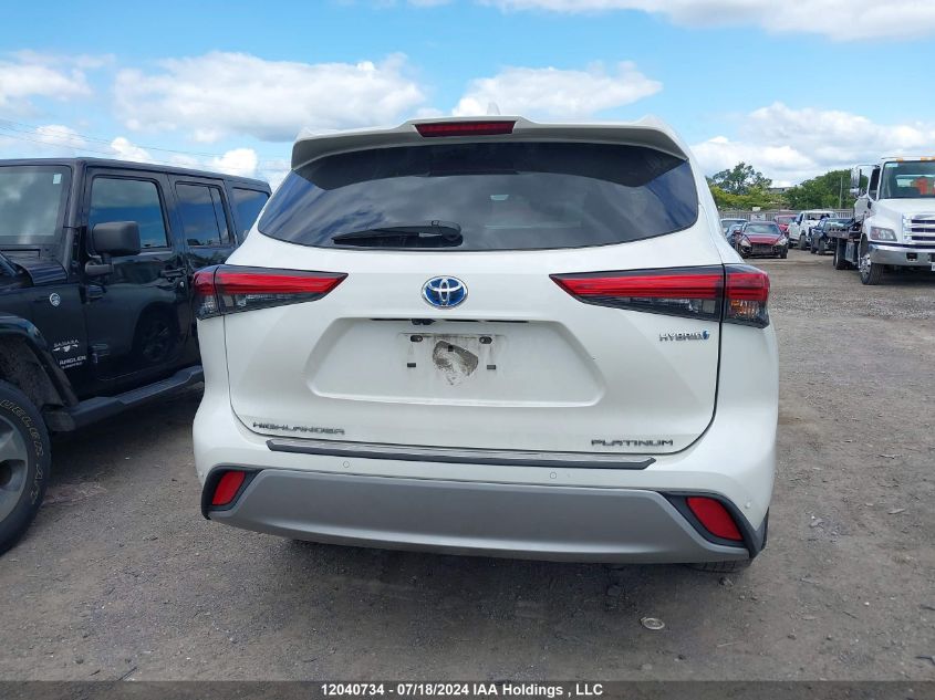 2021 Toyota Highlander Hybrid Hybrid VIN: 5TDEBRCH3MS024883 Lot: 12040734