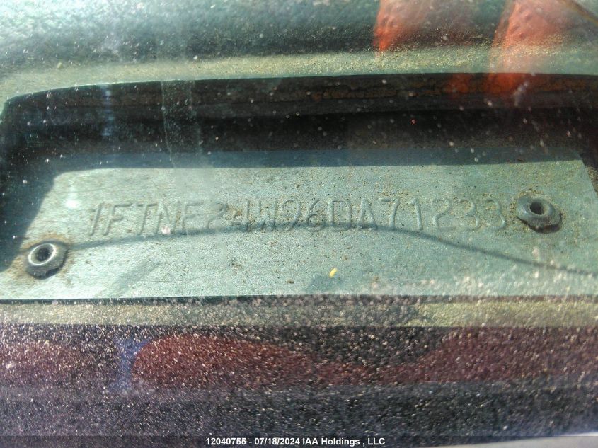 2006 Ford Econoline E250 Van VIN: 1FTNE24W96DA71233 Lot: 12040755