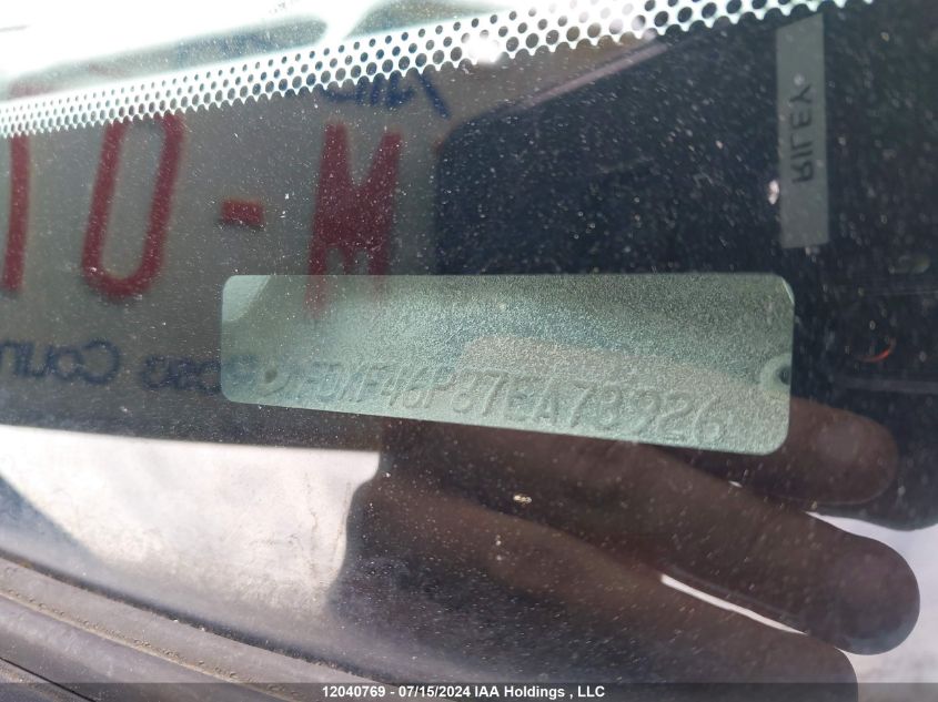 2007 Ford F450 Super Duty VIN: 1FDXF46P87EA73926 Lot: 12040769