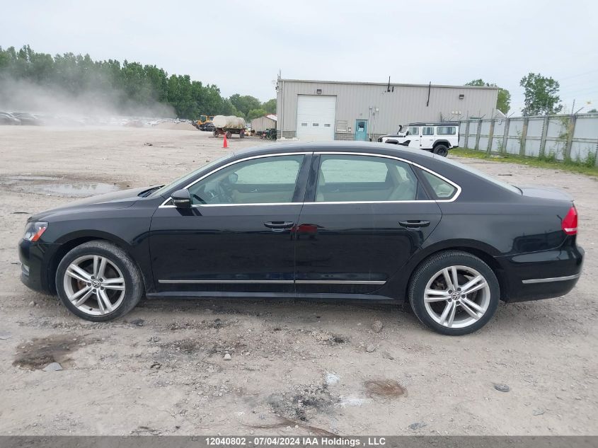 2012 Volkswagen Passat VIN: 1VWCM7A3XCC022607 Lot: 12040802