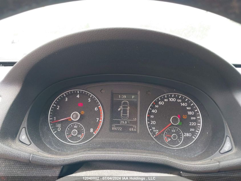 2012 Volkswagen Passat VIN: 1VWCM7A3XCC022607 Lot: 12040802