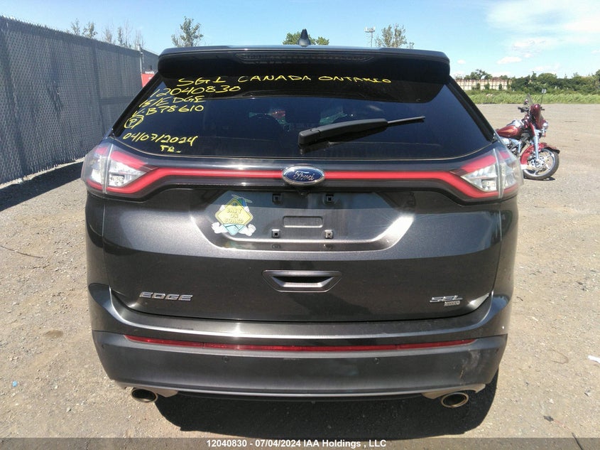 2015 Ford Edge Sel VIN: 2FMTK4J87FBB78610 Lot: 12040830