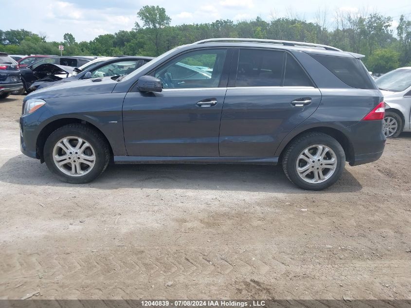 2012 Mercedes-Benz Ml 350 Bluetec VIN: 4JGDA2EB1CA071707 Lot: 12040839