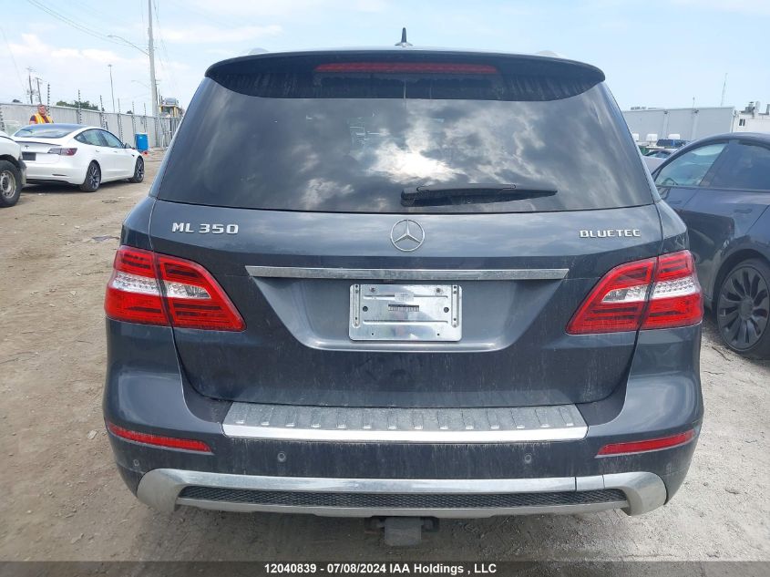 2012 Mercedes-Benz Ml 350 Bluetec VIN: 4JGDA2EB1CA071707 Lot: 12040839