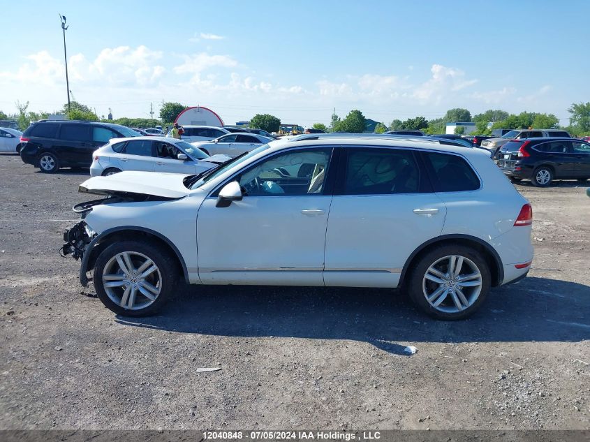 2013 Volkswagen Touareg V6 VIN: WVGEF9BPXDD010158 Lot: 12040848