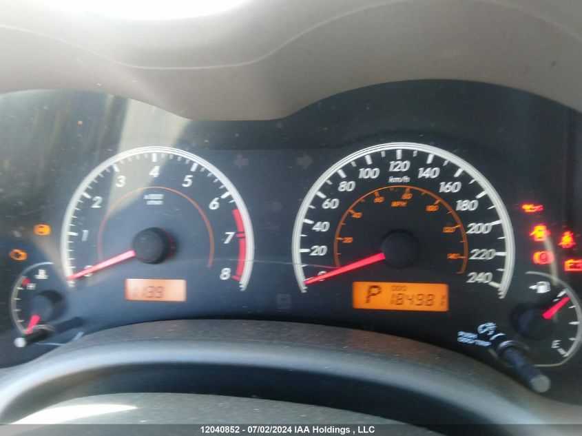 2009 Toyota Corolla S/Le/Xle VIN: 2T1BU40E89C039387 Lot: 12040852