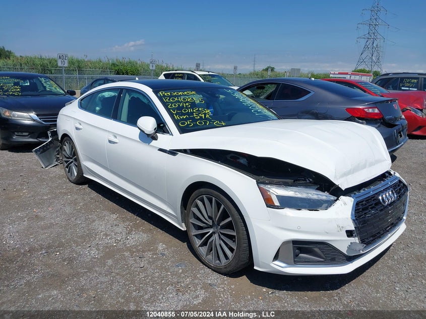 2020 Audi A5 Premium VIN: WAUANCF57LA011258 Lot: 12040855