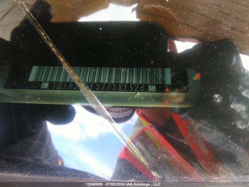 2007 Chevrolet Cobalt VIN: 1G1AJ55F377381526 Lot: 12040859