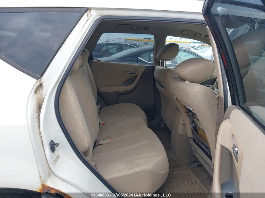 2007 Nissan Murano Sl/Se/S VIN: JN8AZ08W07W637047 Lot: 12040863
