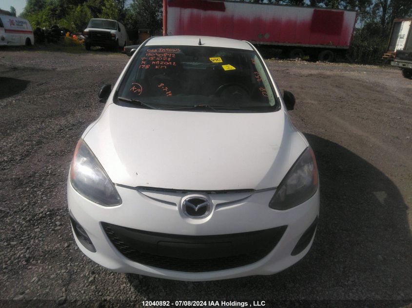 2014 Mazda Mazda2 Gx VIN: JM1DE1KY2E0181024 Lot: 12040892