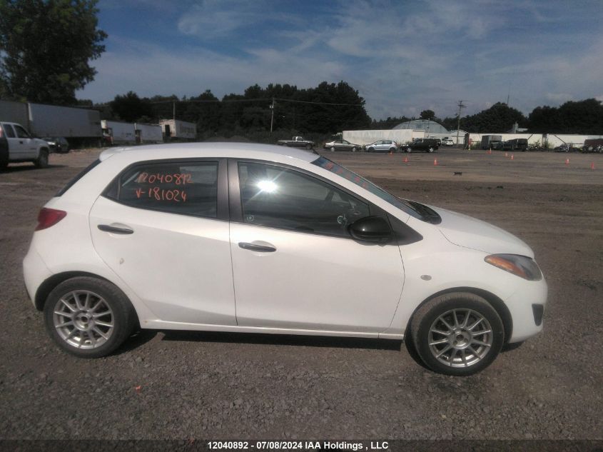 2014 Mazda Mazda2 Gx VIN: JM1DE1KY2E0181024 Lot: 12040892