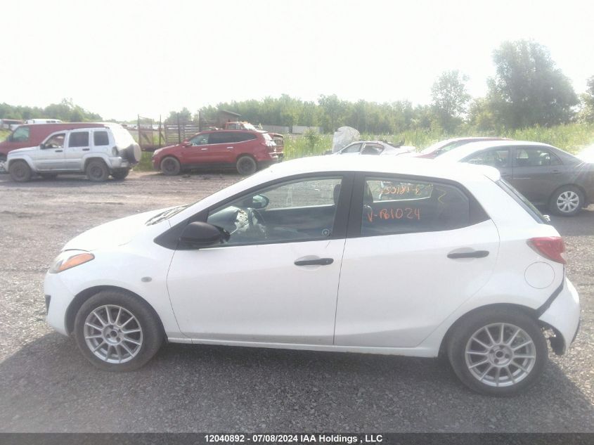 2014 Mazda Mazda2 Gx VIN: JM1DE1KY2E0181024 Lot: 12040892