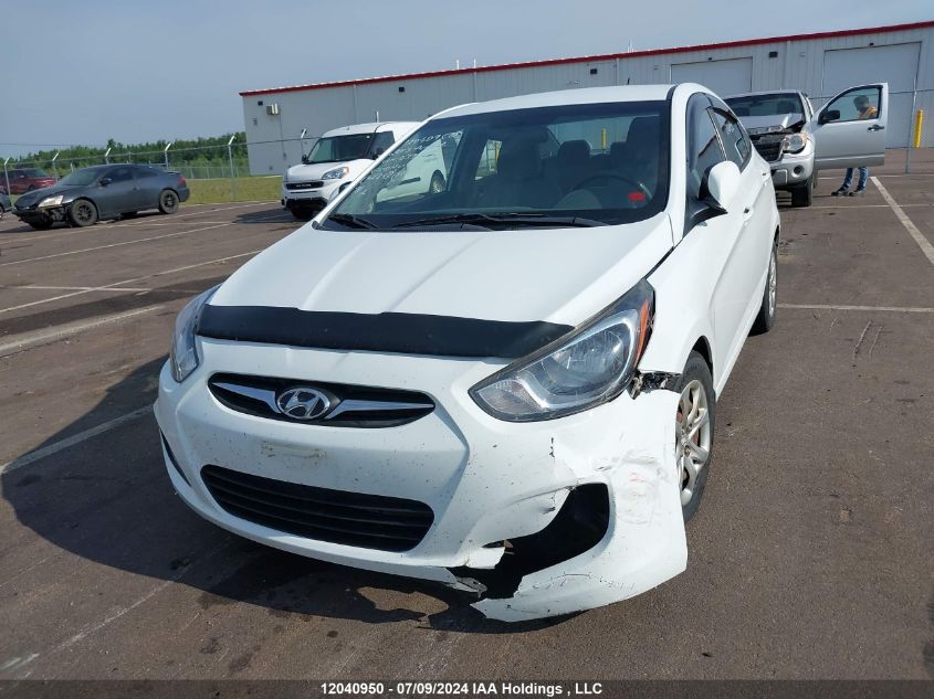 2013 Hyundai Accent Gl VIN: KMHCT4AE4DU439752 Lot: 12040950