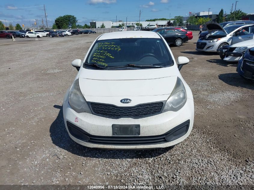 2014 Kia Rio VIN: KNADM4A31E6355699 Lot: 12040956