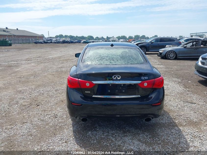 2014 Infiniti Q50 VIN: JN1BV7AR7EM707812 Lot: 12040962