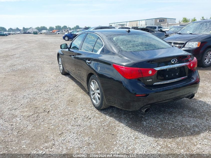 2014 Infiniti Q50 VIN: JN1BV7AR7EM707812 Lot: 12040962