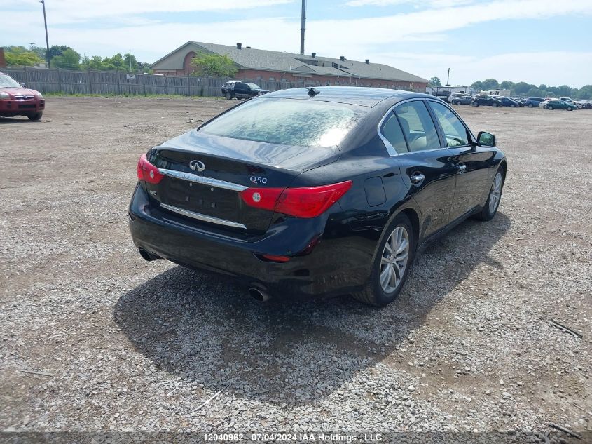 2014 Infiniti Q50 VIN: JN1BV7AR7EM707812 Lot: 12040962