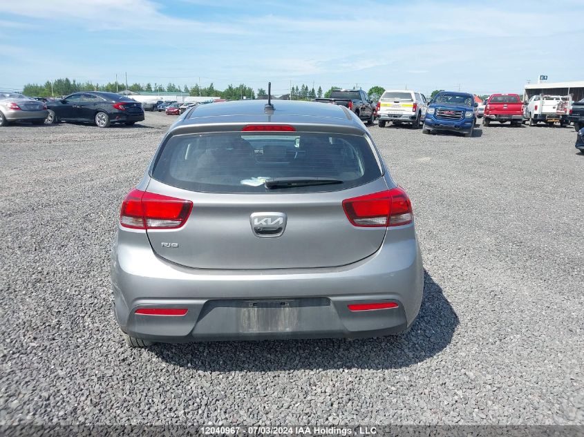 2022 Kia Rio 5-Door VIN: 3KPA25AD1NE508876 Lot: 12040967